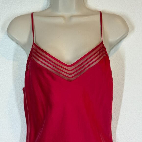 Victoria’s Secret Red Satin Long Robe and Slip Negligee Nightgown Set Medium - Picture 8 of 15
